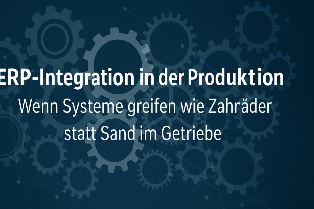 ERP‑Integration in der Produktion: Wenn Systeme greifen wie Zahnräder statt Sand im Getriebe