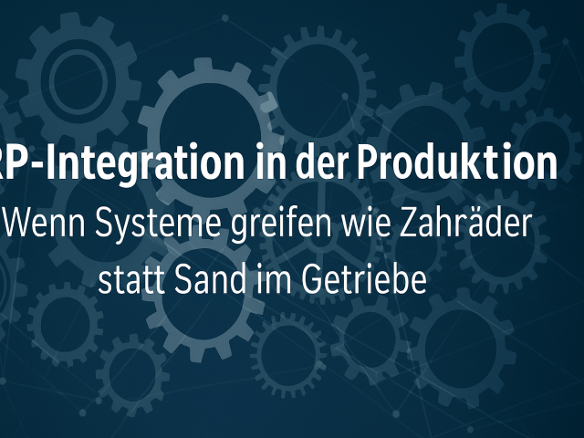 ERP‑Integration in der Produktion: Wenn Systeme greifen wie Zahnräder statt Sand im Getriebe